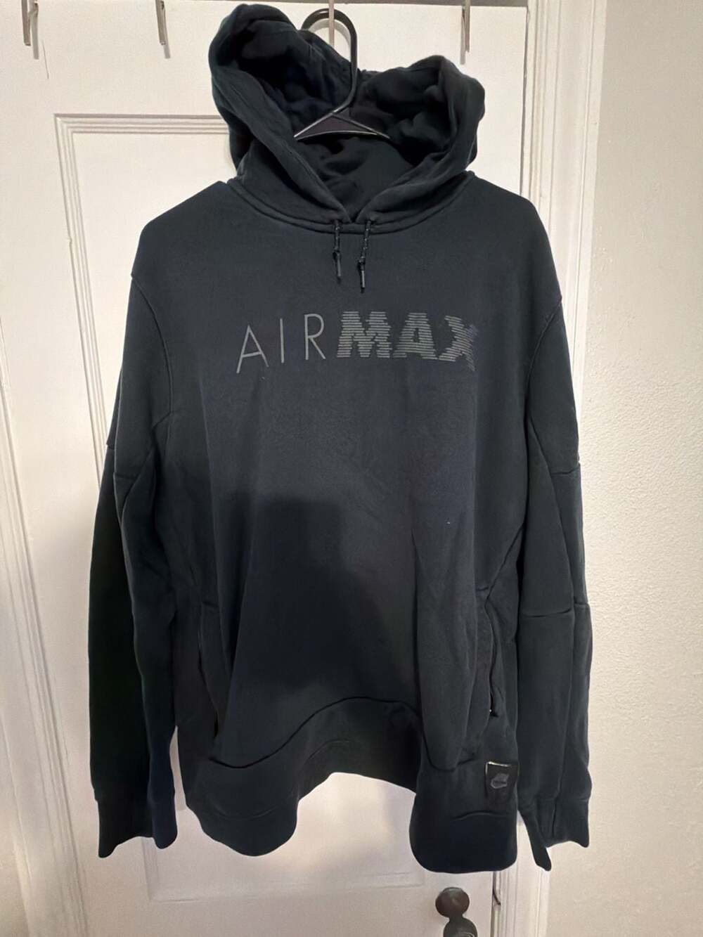 Nike Air Max Black Hoodie Sweatshirt Size XL